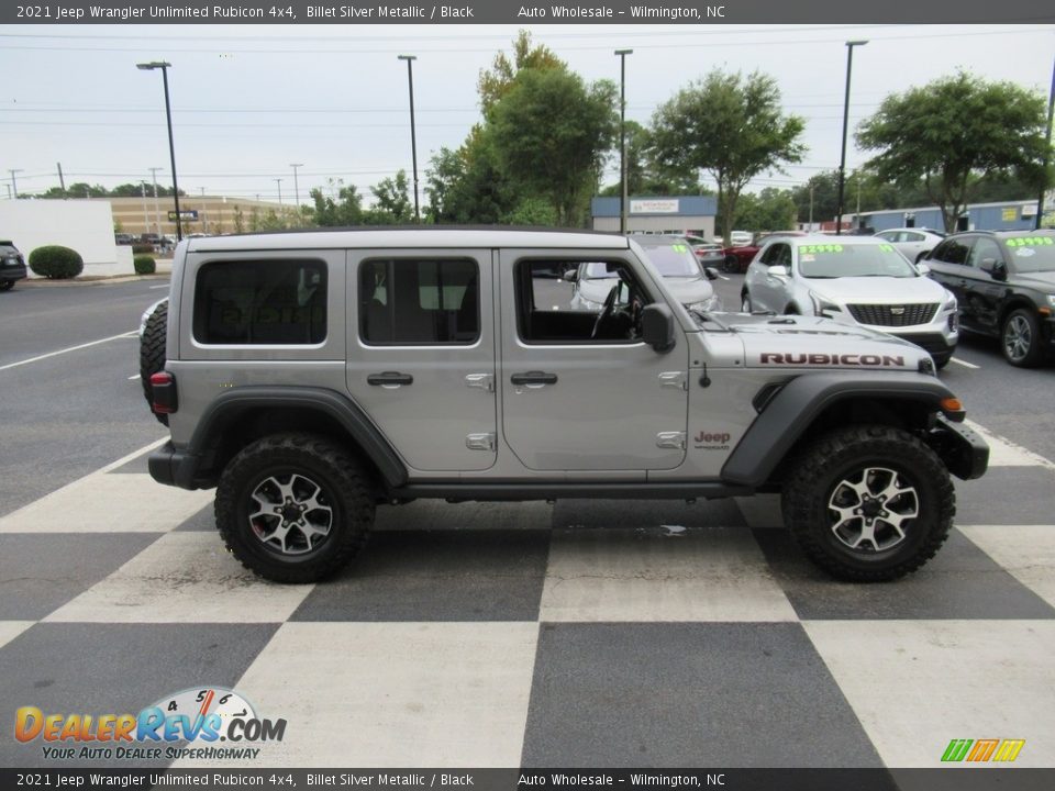 2021 Jeep Wrangler Unlimited Rubicon 4x4 Billet Silver Metallic / Black Photo #3