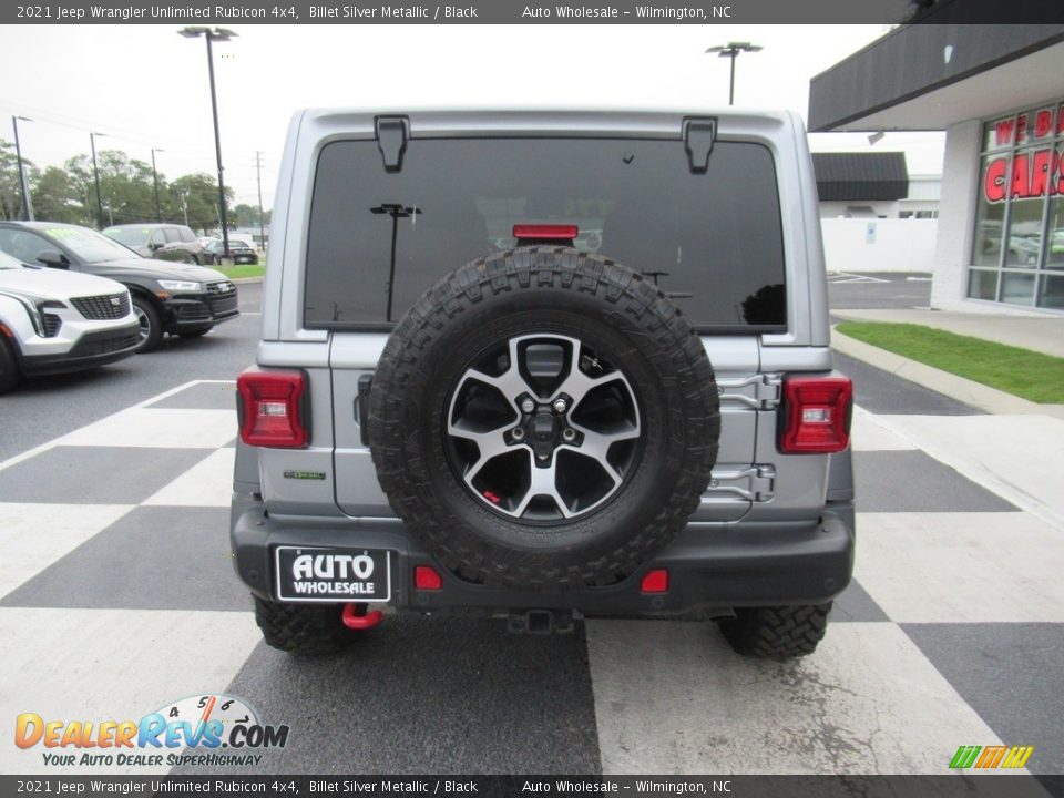 2021 Jeep Wrangler Unlimited Rubicon 4x4 Billet Silver Metallic / Black Photo #4