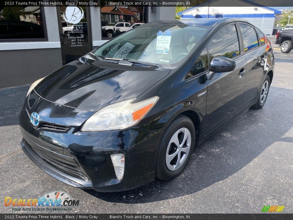 2013 Toyota Prius Three Hybrid Black / Misty Gray Photo #2