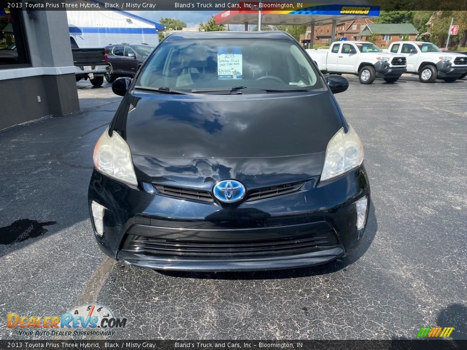 2013 Toyota Prius Three Hybrid Black / Misty Gray Photo #3