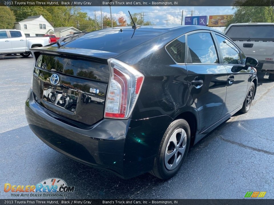 2013 Toyota Prius Three Hybrid Black / Misty Gray Photo #5