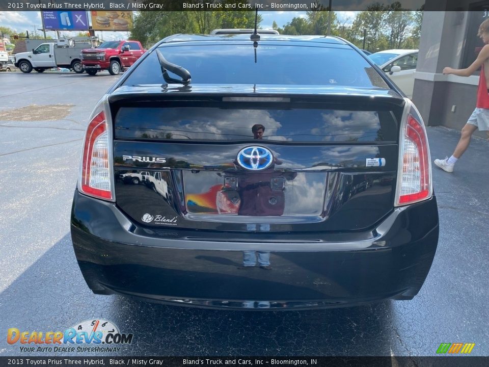 2013 Toyota Prius Three Hybrid Black / Misty Gray Photo #6