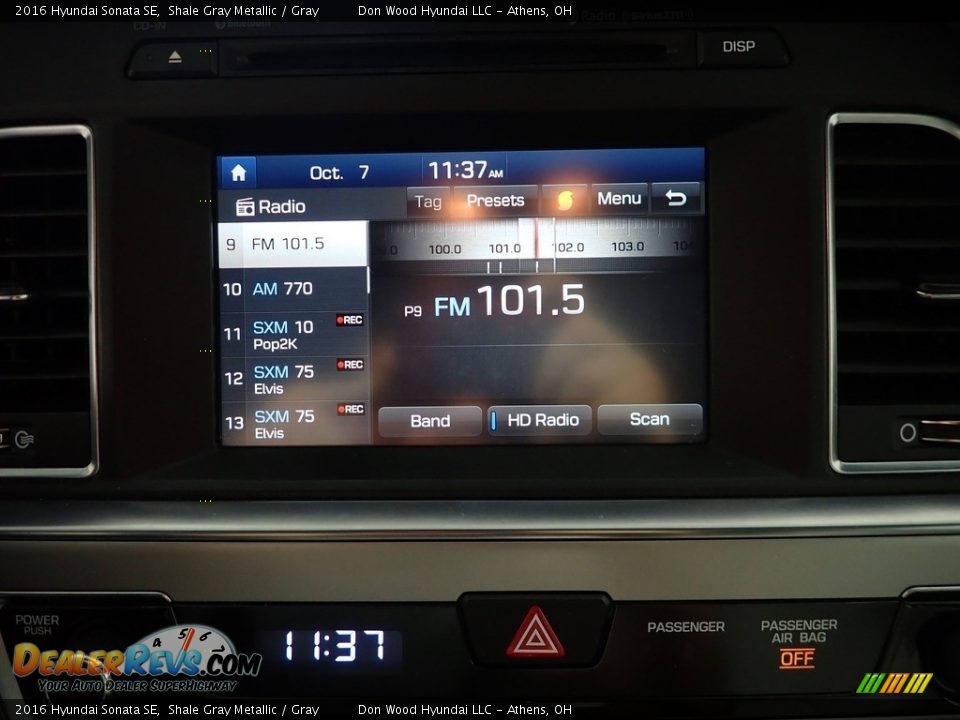 2016 Hyundai Sonata SE Shale Gray Metallic / Gray Photo #26