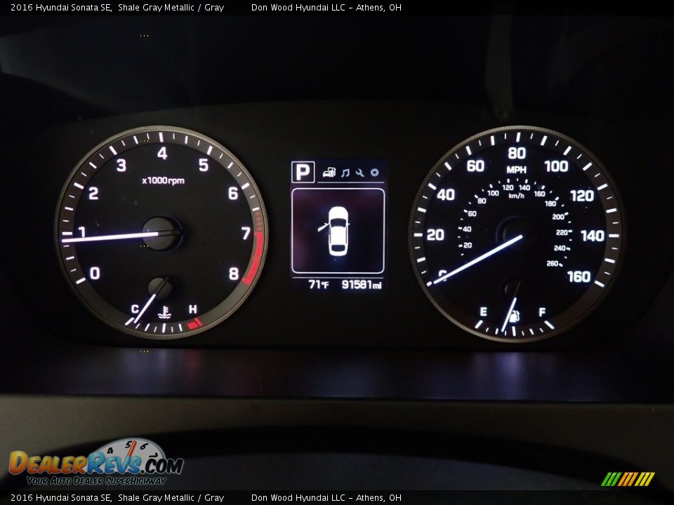 2016 Hyundai Sonata SE Shale Gray Metallic / Gray Photo #28
