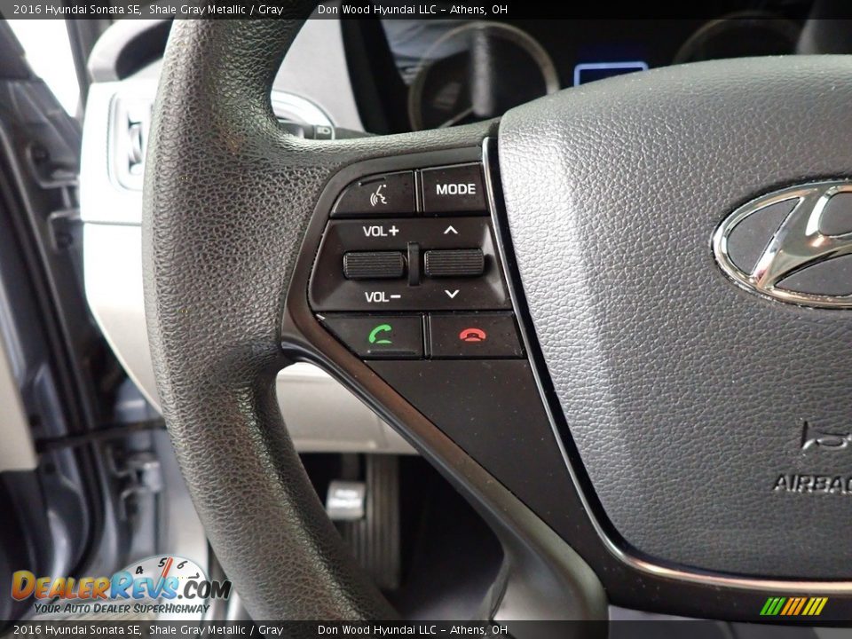 2016 Hyundai Sonata SE Shale Gray Metallic / Gray Photo #29