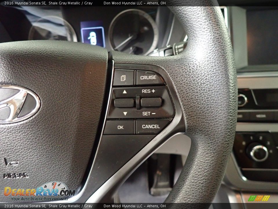 2016 Hyundai Sonata SE Shale Gray Metallic / Gray Photo #30