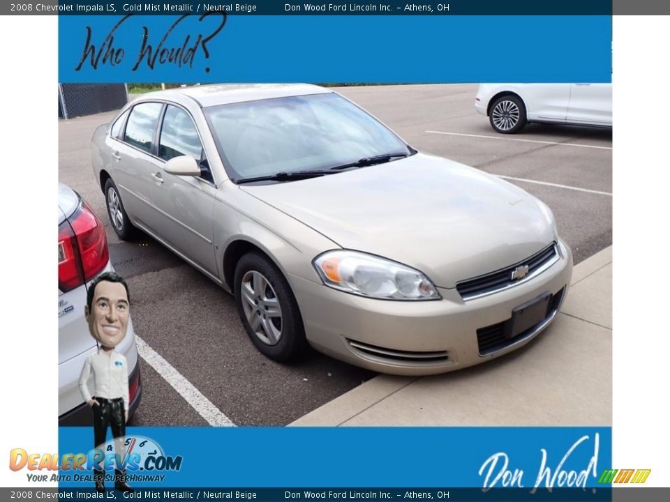 2008 Chevrolet Impala LS Gold Mist Metallic / Neutral Beige Photo #1
