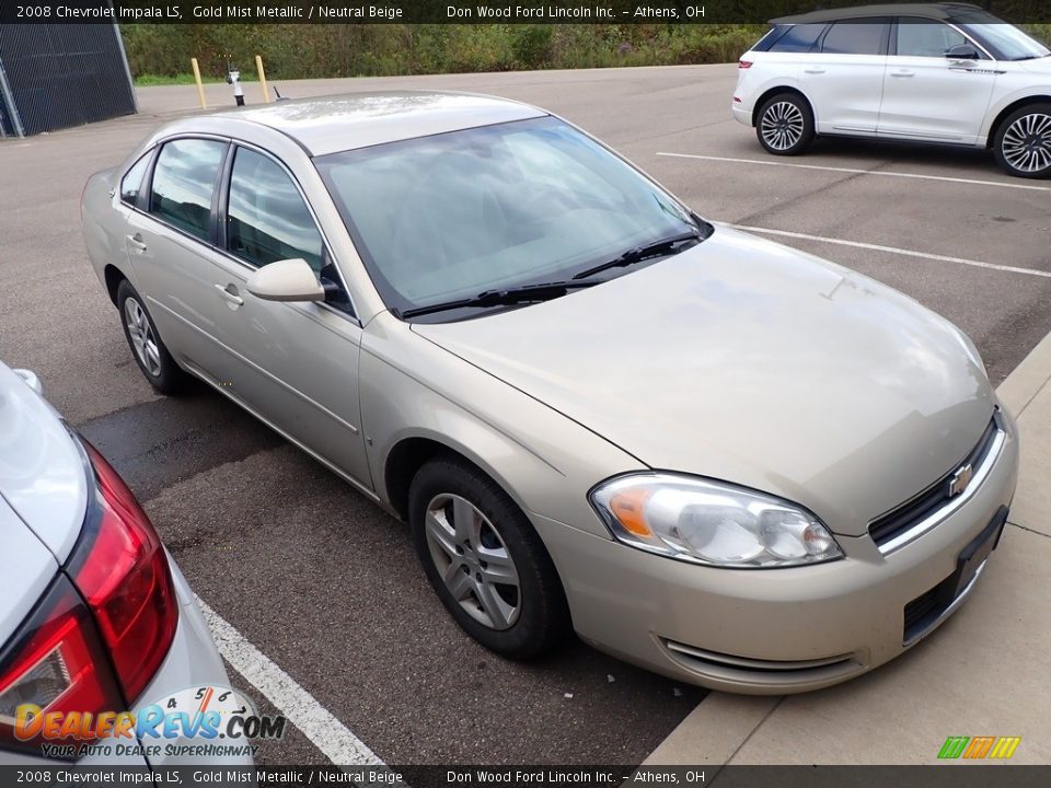 2008 Chevrolet Impala LS Gold Mist Metallic / Neutral Beige Photo #2