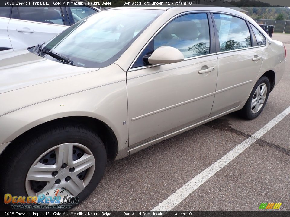 2008 Chevrolet Impala LS Gold Mist Metallic / Neutral Beige Photo #8