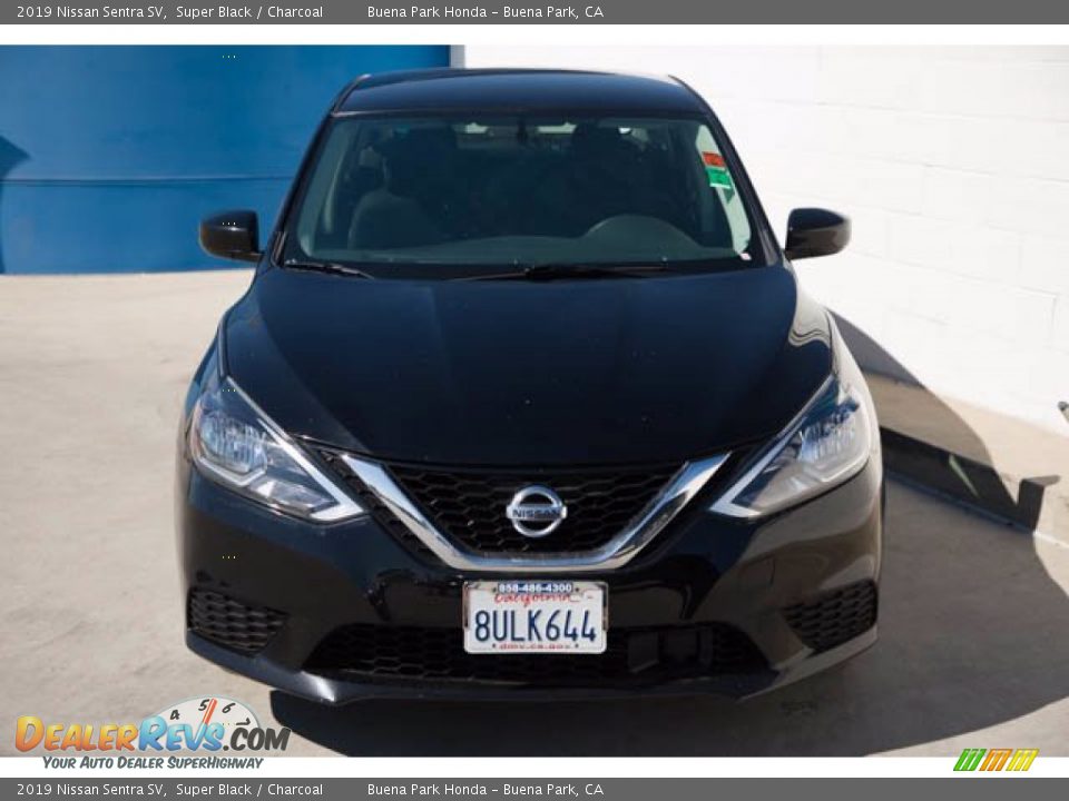 2019 Nissan Sentra SV Super Black / Charcoal Photo #7