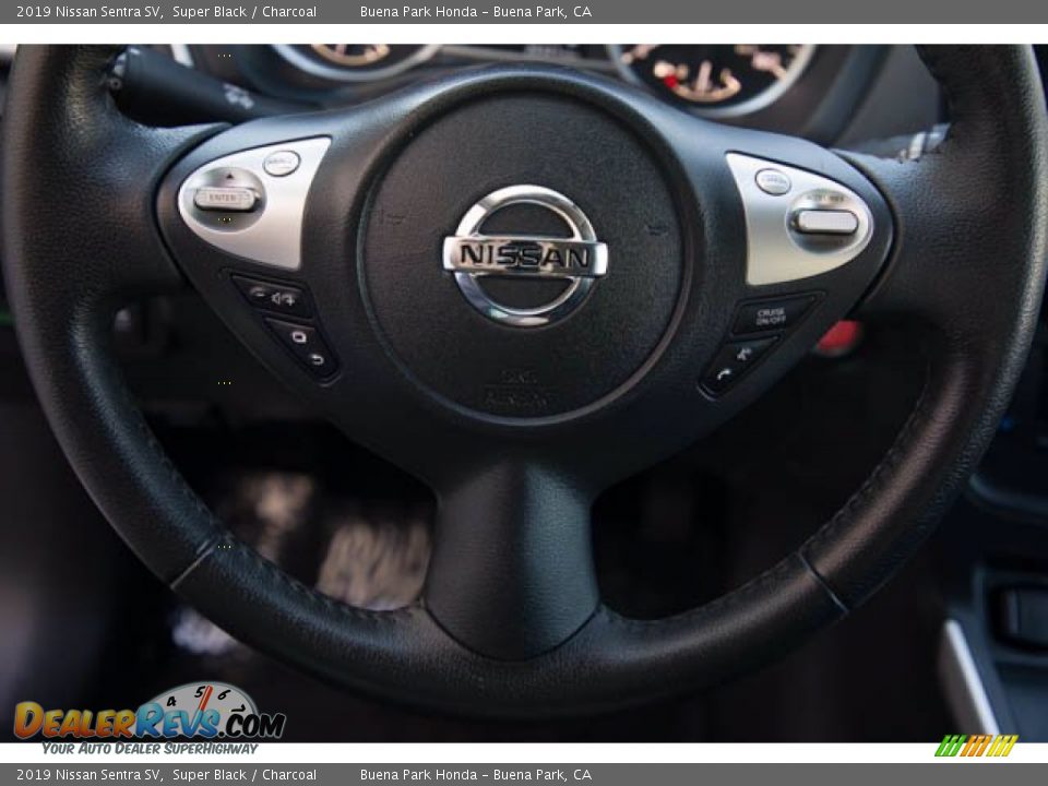 2019 Nissan Sentra SV Super Black / Charcoal Photo #15