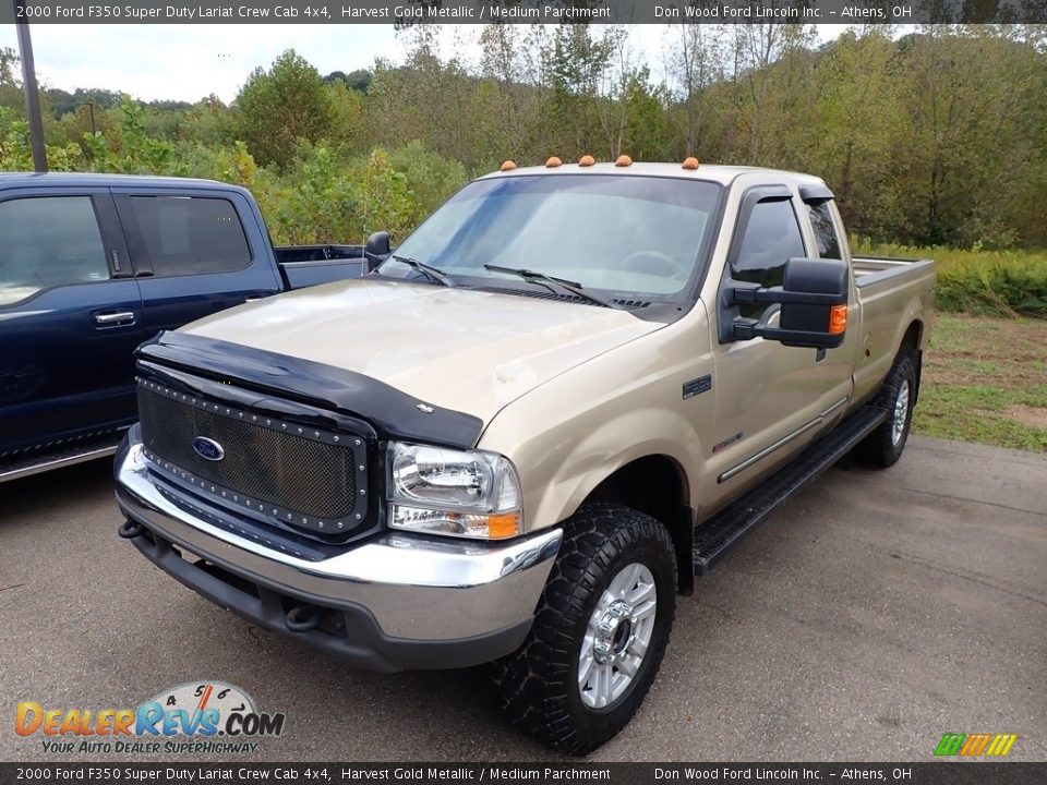 Harvest Gold Metallic 2000 Ford F350 Super Duty Lariat Crew Cab 4x4 Photo #7