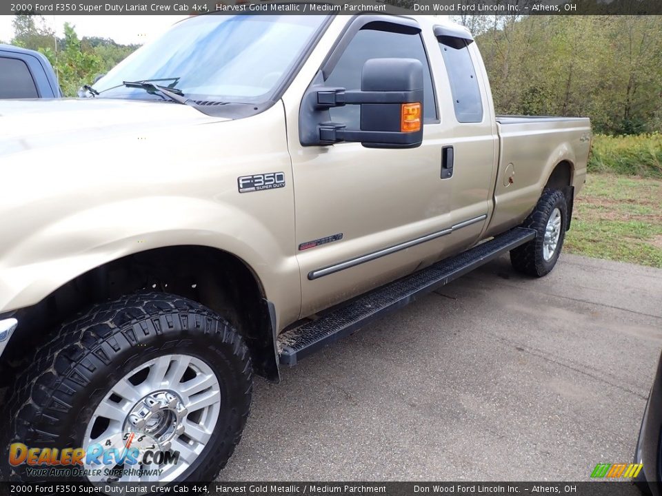 Harvest Gold Metallic 2000 Ford F350 Super Duty Lariat Crew Cab 4x4 Photo #8