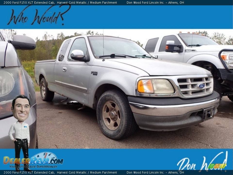 2000 Ford F150 XLT Extended Cab Harvest Gold Metallic / Medium Parchment Photo #1