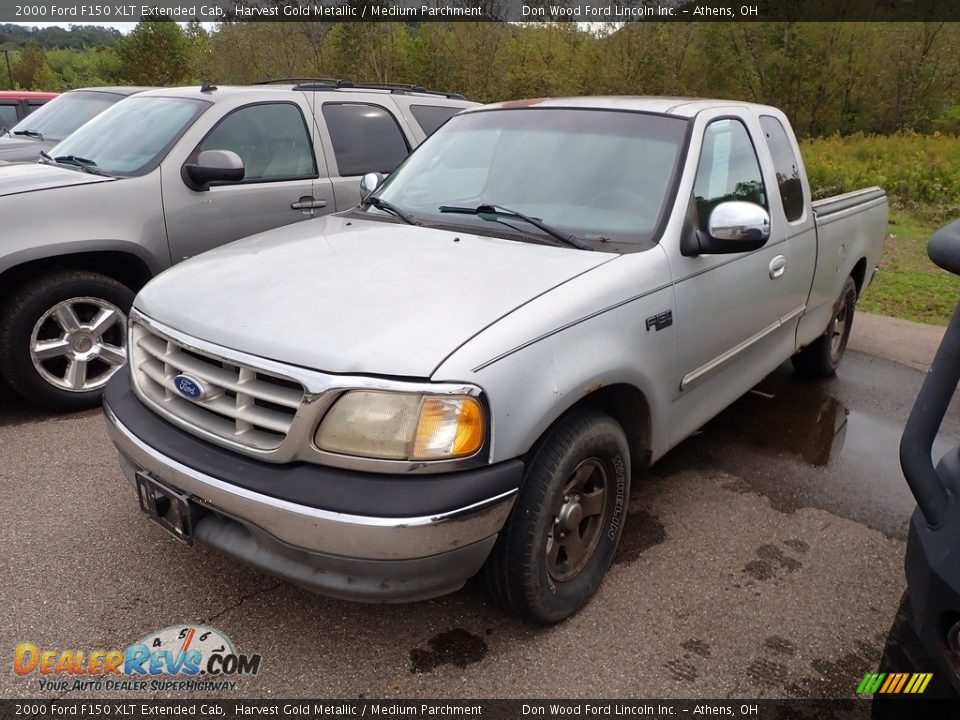 2000 Ford F150 XLT Extended Cab Harvest Gold Metallic / Medium Parchment Photo #7