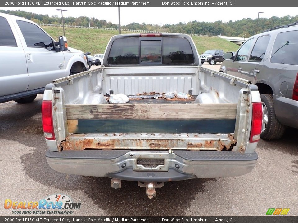 2000 Ford F150 XLT Extended Cab Harvest Gold Metallic / Medium Parchment Photo #10