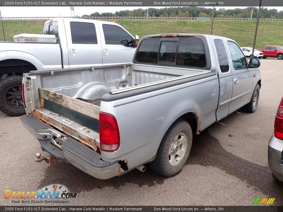 2000 Ford F150 XLT Extended Cab Harvest Gold Metallic / Medium Parchment Photo #11