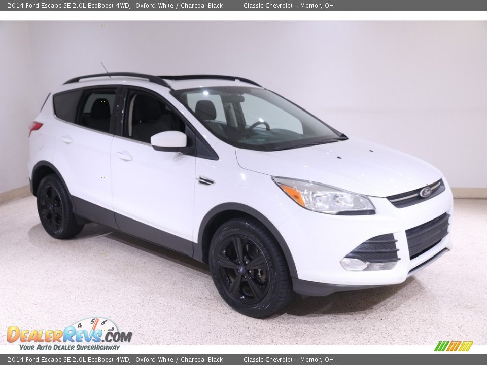 2014 Ford Escape SE 2.0L EcoBoost 4WD Oxford White / Charcoal Black Photo #1