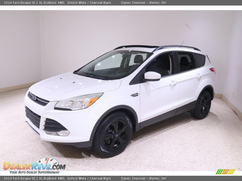 2014 Ford Escape SE 2.0L EcoBoost 4WD Oxford White / Charcoal Black Photo #3