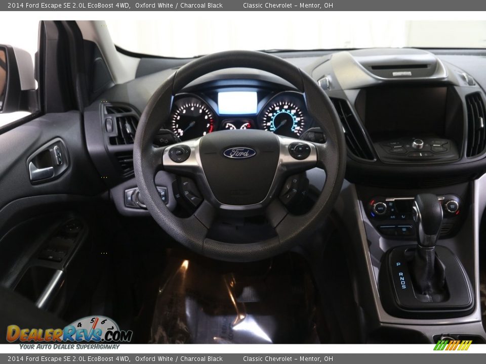 2014 Ford Escape SE 2.0L EcoBoost 4WD Oxford White / Charcoal Black Photo #6