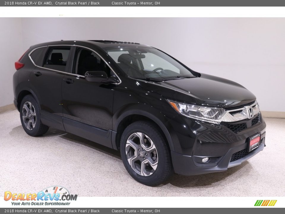 2018 Honda CR-V EX AWD Crystal Black Pearl / Black Photo #1