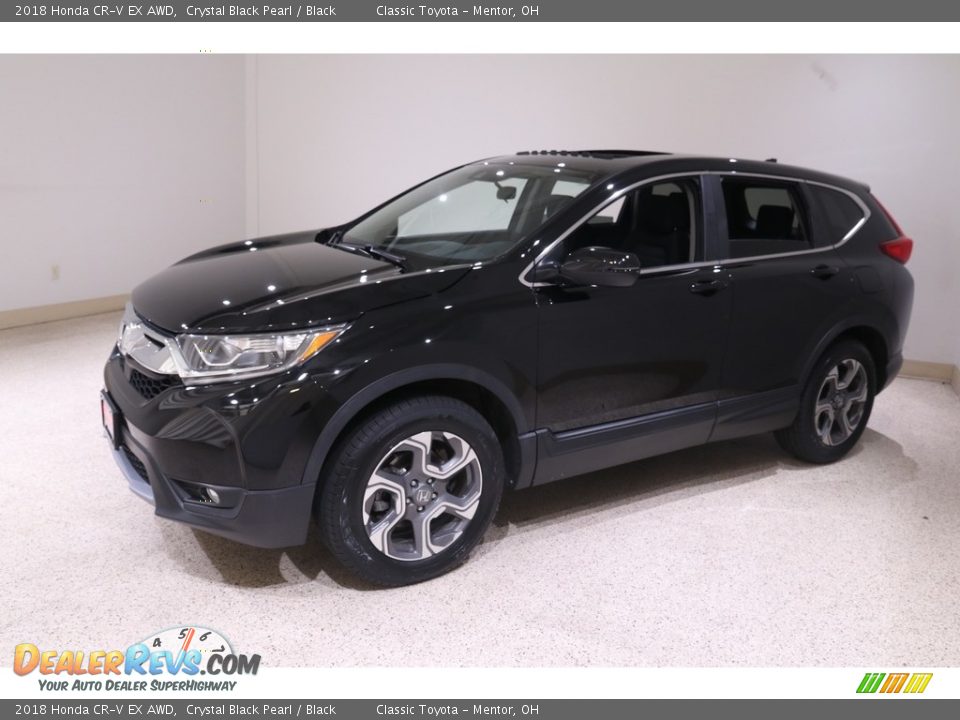2018 Honda CR-V EX AWD Crystal Black Pearl / Black Photo #3