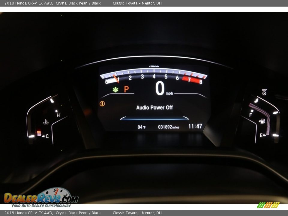 2018 Honda CR-V EX AWD Crystal Black Pearl / Black Photo #8