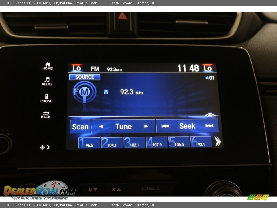 2018 Honda CR-V EX AWD Crystal Black Pearl / Black Photo #11