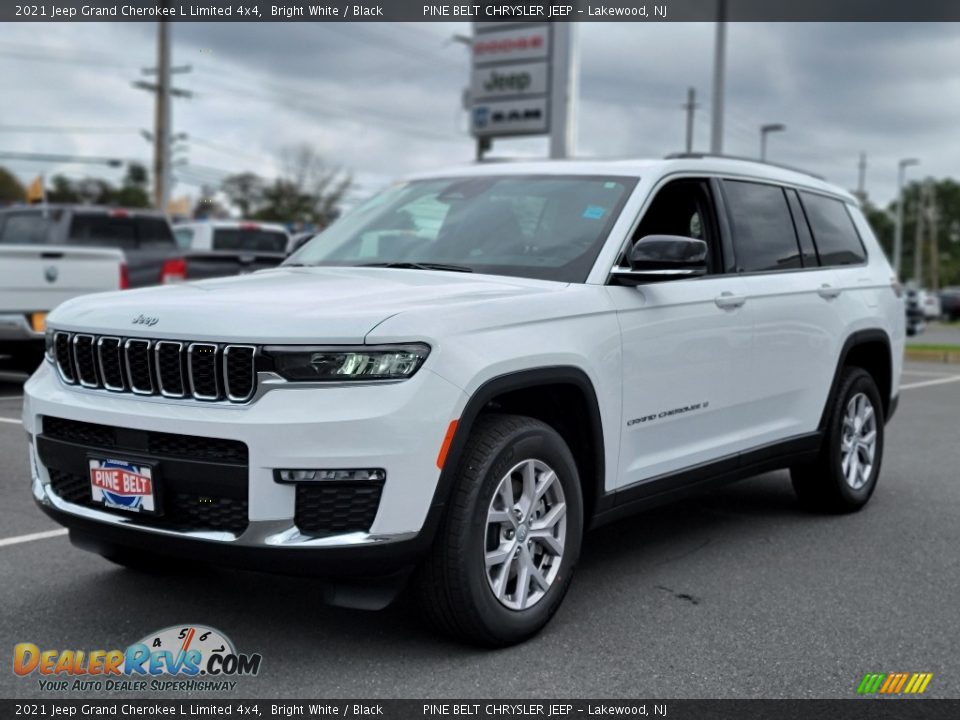 2021 Jeep Grand Cherokee L Limited 4x4 Bright White / Black Photo #1