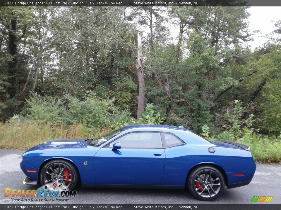 2021 Dodge Challenger R/T Scat Pack Indigo Blue / Black/Ruby Red Photo #1