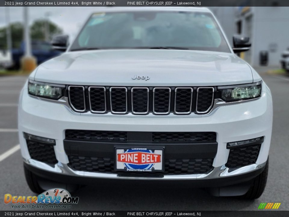 2021 Jeep Grand Cherokee L Limited 4x4 Bright White / Black Photo #3