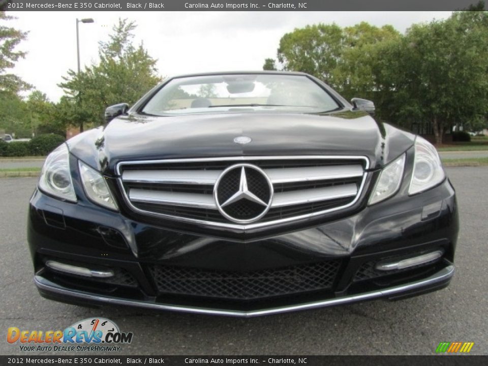 2012 Mercedes-Benz E 350 Cabriolet Black / Black Photo #4