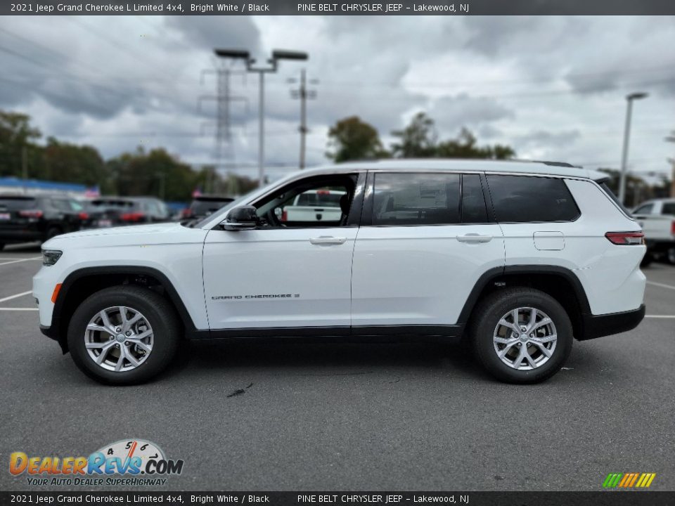 2021 Jeep Grand Cherokee L Limited 4x4 Bright White / Black Photo #4