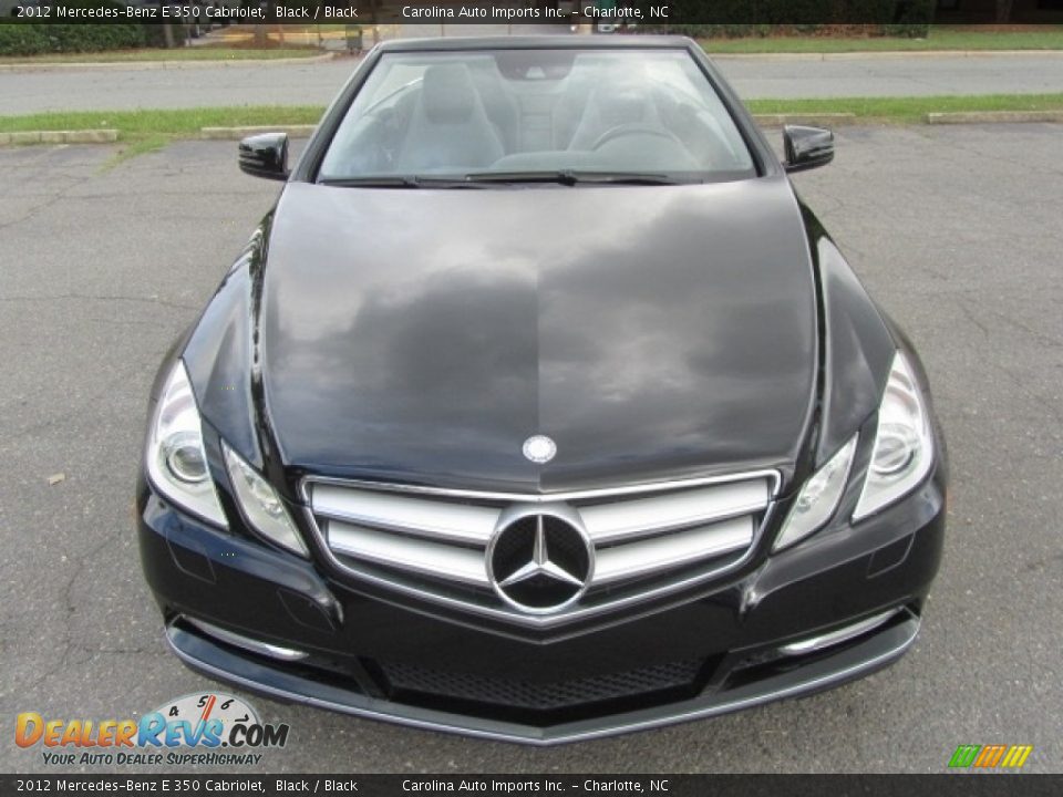 2012 Mercedes-Benz E 350 Cabriolet Black / Black Photo #5