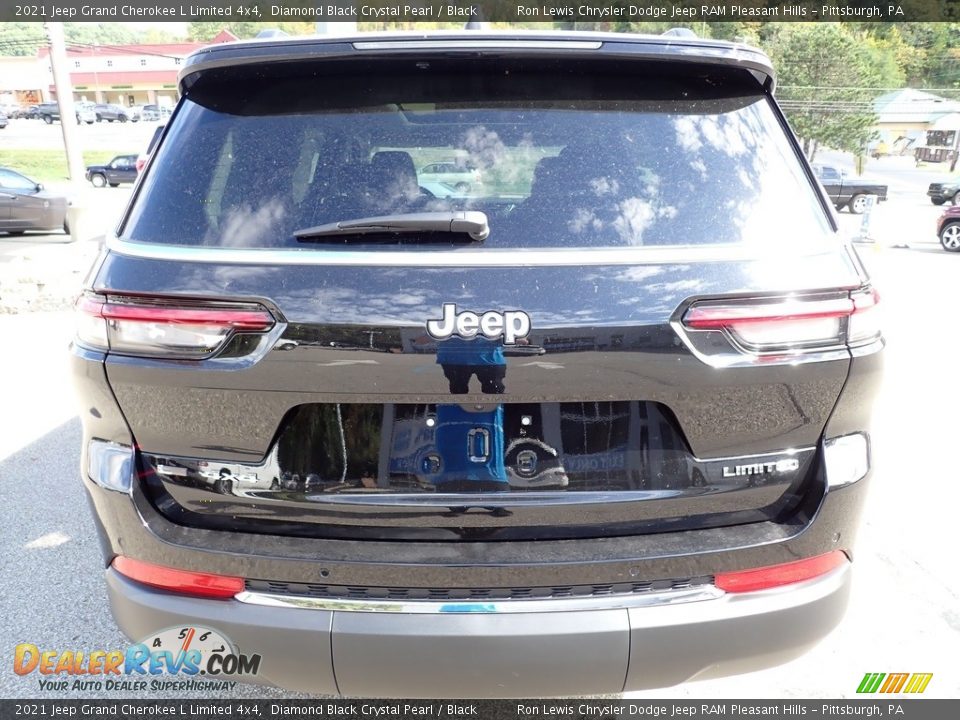 2021 Jeep Grand Cherokee L Limited 4x4 Diamond Black Crystal Pearl / Black Photo #5