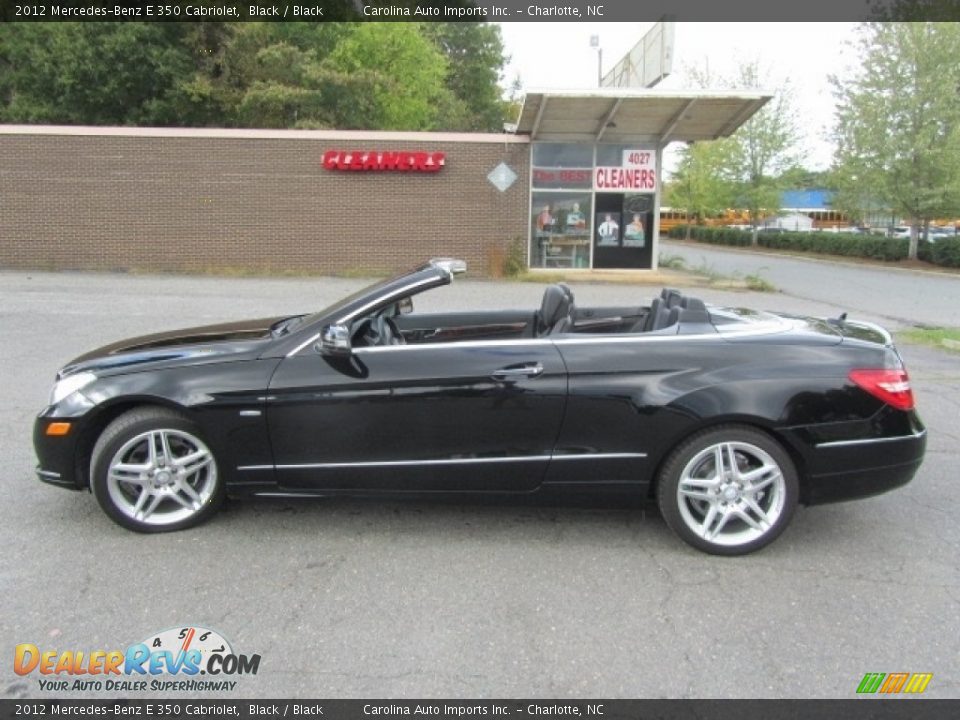 2012 Mercedes-Benz E 350 Cabriolet Black / Black Photo #7