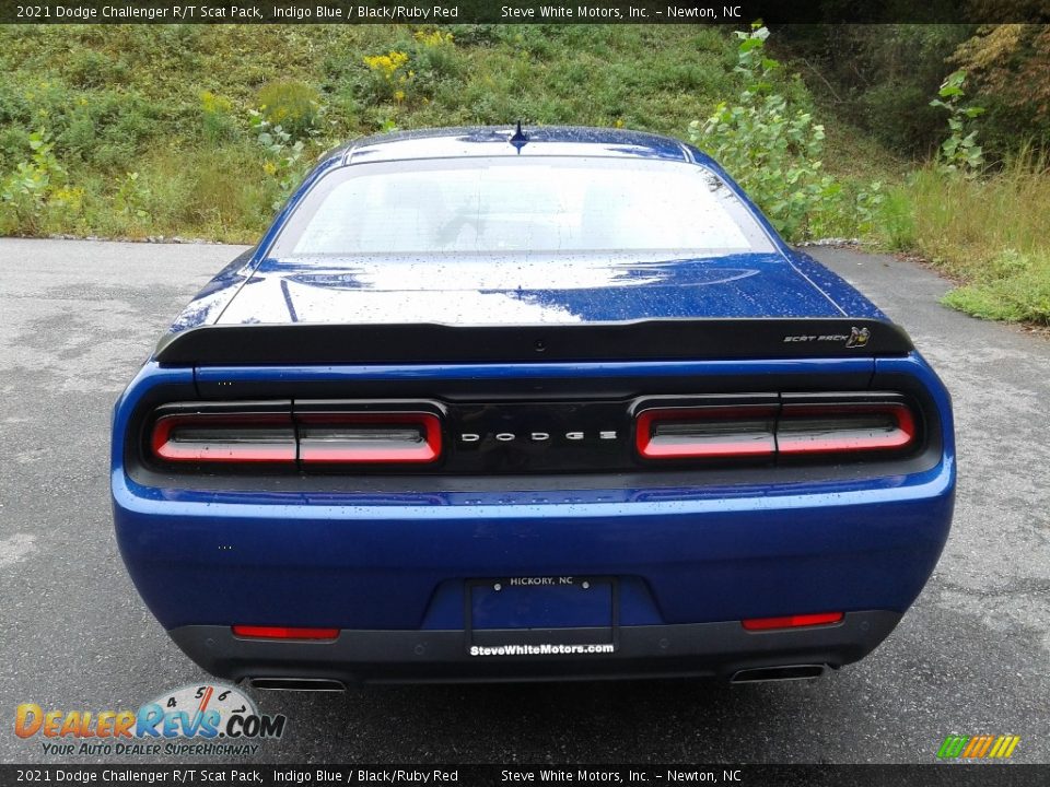 2021 Dodge Challenger R/T Scat Pack Indigo Blue / Black/Ruby Red Photo #7