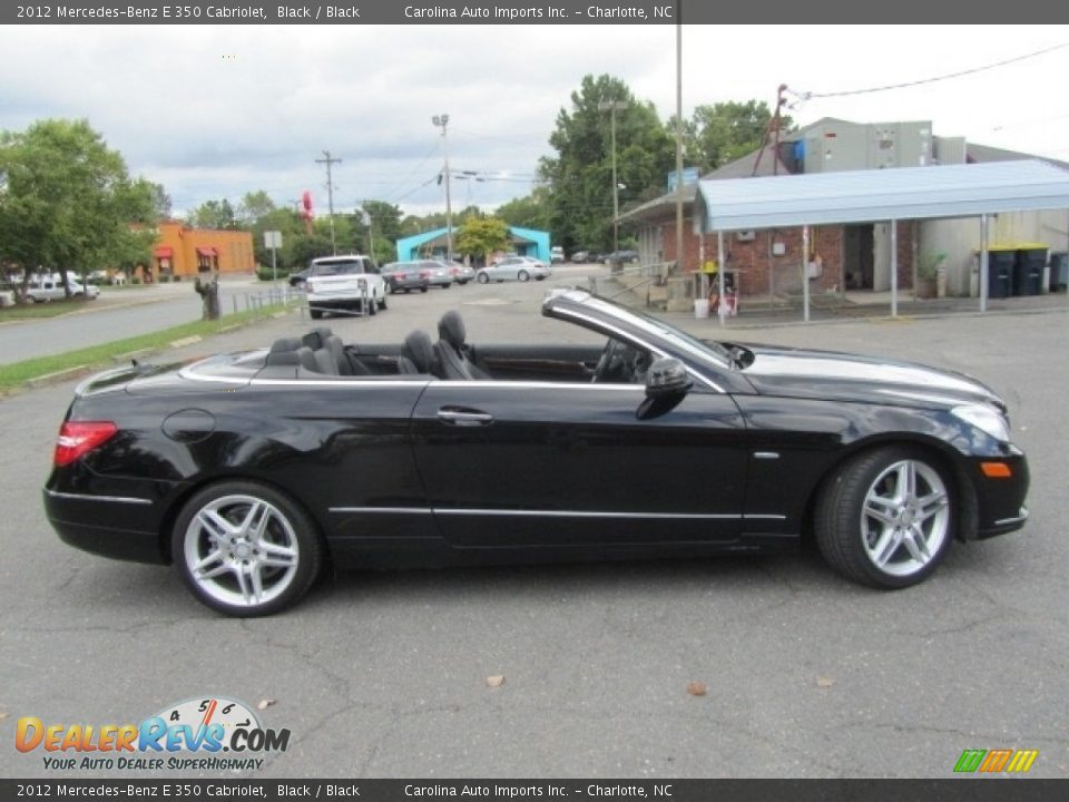 2012 Mercedes-Benz E 350 Cabriolet Black / Black Photo #11