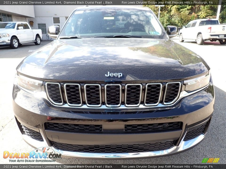 2021 Jeep Grand Cherokee L Limited 4x4 Diamond Black Crystal Pearl / Black Photo #9