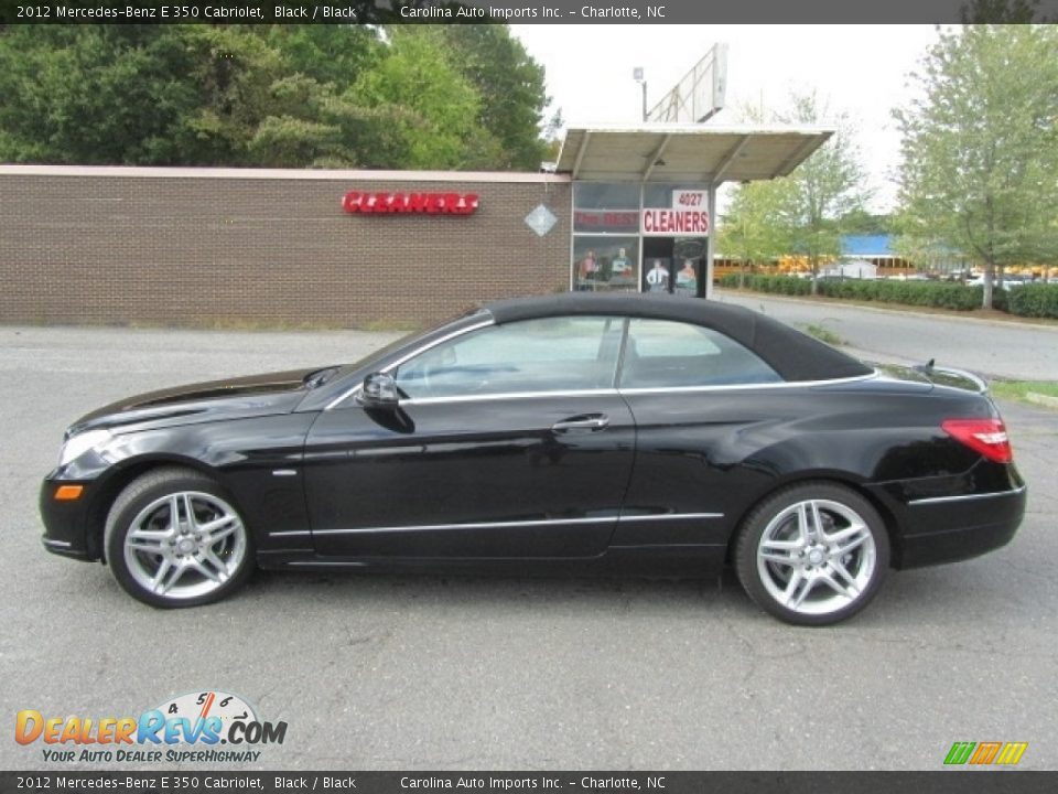 2012 Mercedes-Benz E 350 Cabriolet Black / Black Photo #12