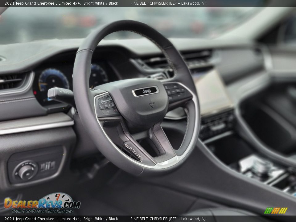 2021 Jeep Grand Cherokee L Limited 4x4 Bright White / Black Photo #13