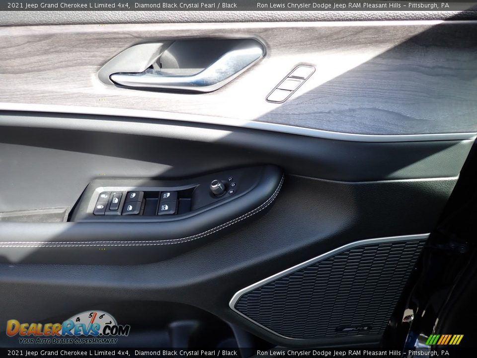 2021 Jeep Grand Cherokee L Limited 4x4 Diamond Black Crystal Pearl / Black Photo #14