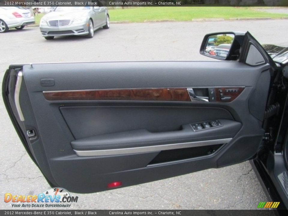 2012 Mercedes-Benz E 350 Cabriolet Black / Black Photo #20