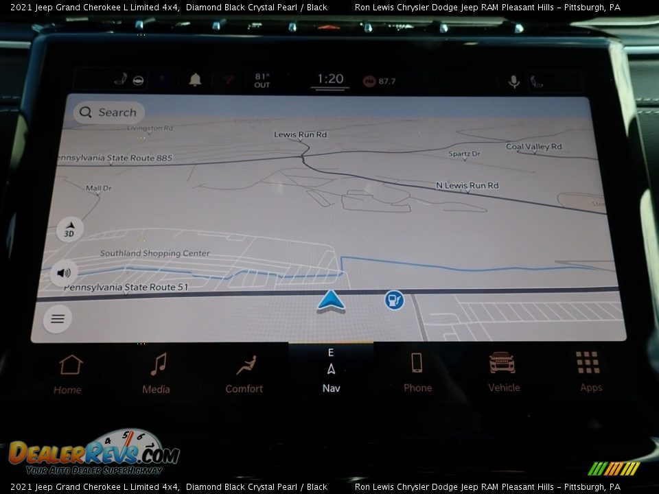 2021 Jeep Grand Cherokee L Limited 4x4 Diamond Black Crystal Pearl / Black Photo #18