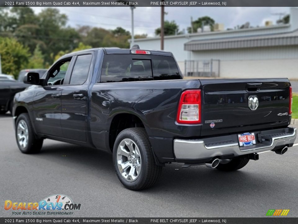 2021 Ram 1500 Big Horn Quad Cab 4x4 Maximum Steel Metallic / Black Photo #6