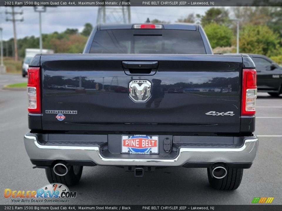 2021 Ram 1500 Big Horn Quad Cab 4x4 Maximum Steel Metallic / Black Photo #7