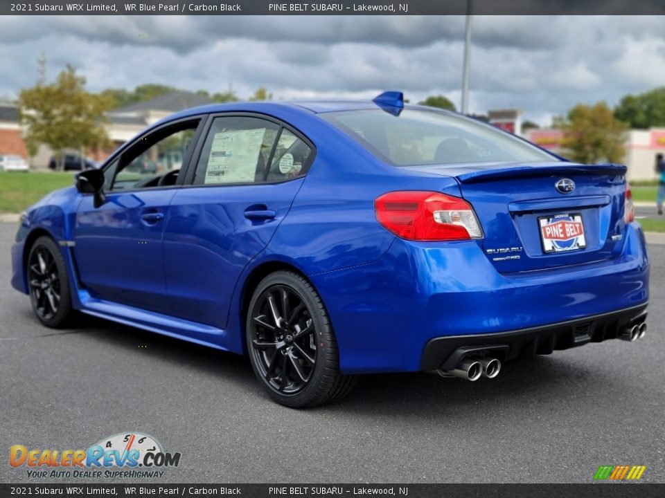 2021 Subaru WRX Limited WR Blue Pearl / Carbon Black Photo #6