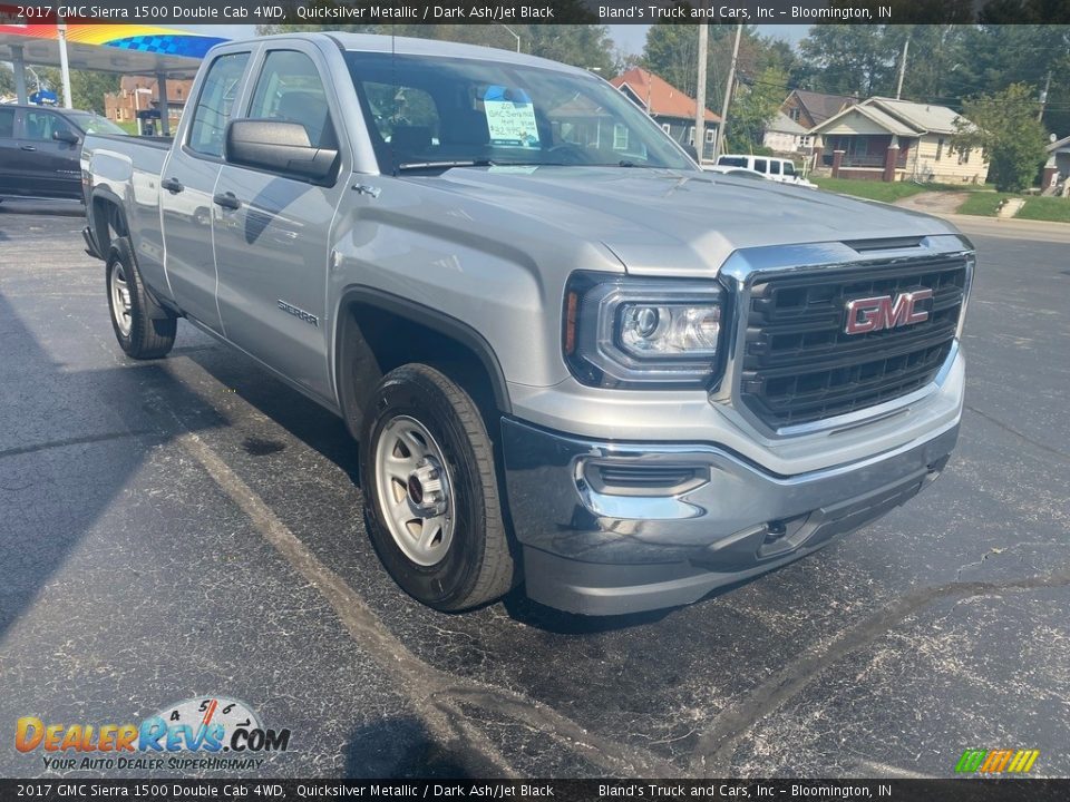 2017 GMC Sierra 1500 Double Cab 4WD Quicksilver Metallic / Dark Ash/Jet Black Photo #4