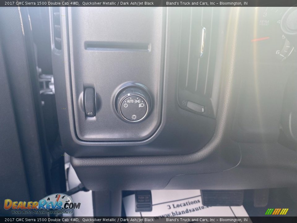 2017 GMC Sierra 1500 Double Cab 4WD Quicksilver Metallic / Dark Ash/Jet Black Photo #18