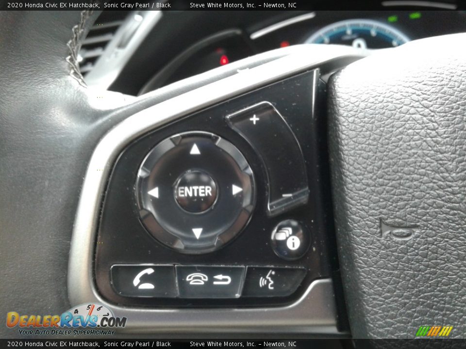 2020 Honda Civic EX Hatchback Sonic Gray Pearl / Black Photo #19